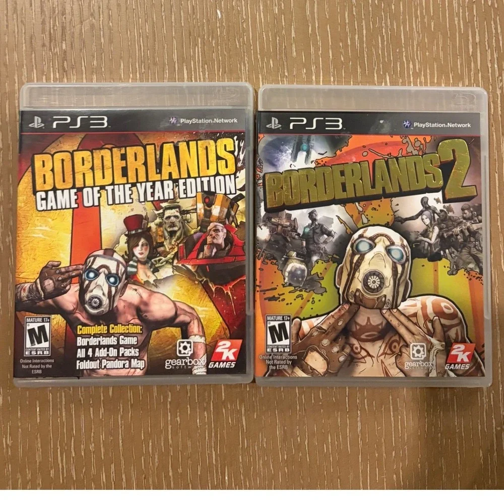 LOT Borderlands Borderlands 2 PS3 Complete Playstation Game of the Year‎ Edition